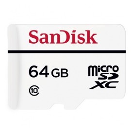 Memoria Flash SanDisk Surveillance, 64GB MicroSDXC Clase 10, con Adaptador
