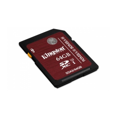 Memoria Flash Kingston, 64GB SDXC UHS-I-Speed Clase 3