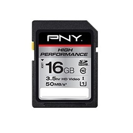 Memoria Flash PNY High Performance, 16GB SDHC UHS-I Clase 10