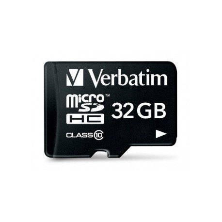 Memoria Flash Verbatim, 32GB microSDHC Clase 10, con Adaptador