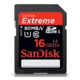 Memoria Flash SanDisk Extreme, 16GB SDHC UHS-I Clase 10