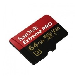 Memoria Flash SanDisk Extreme Pro, 64GB MicroSDHC UHS-I Clase 10, con Adaptador