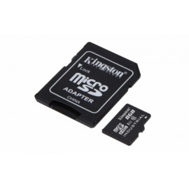 Memoria Flash Kingston, 8GB microSDHC UHS-I Clase 10 para Temperaturas Industriales, con Adaptador