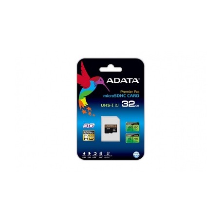 Memoria Flash Adata Premier Pro, 32GB microSDHC UHS-I U3 Clase 10, con Adaptador