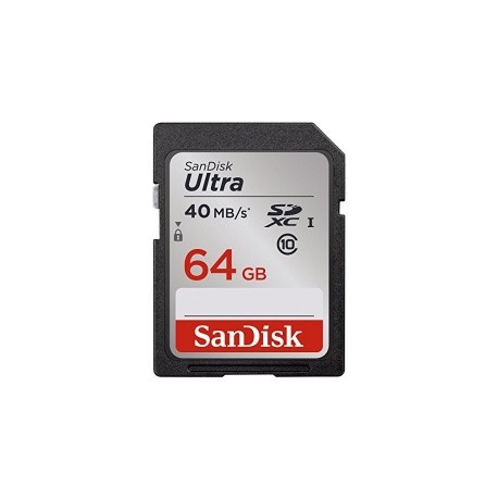 Memoria Flash SanDisk Ultra, 64GB SDXC UHS-I Clase 10