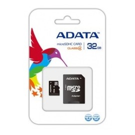 Memoria Flash Adata, 32GB microSDHC Clase 4, con Lector microReader V3