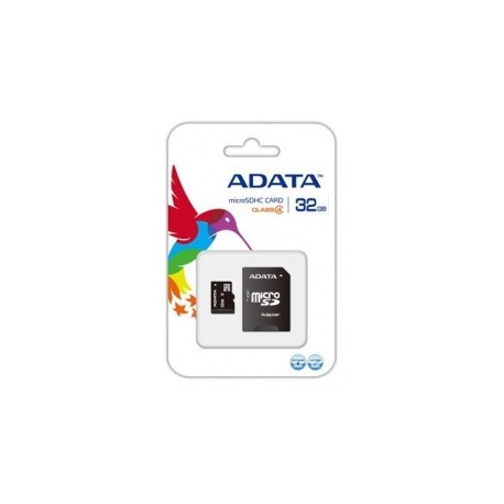 Memoria Flash Adata, 32GB microSDHC Clase 4, con Lector microReader V3