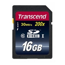 Memoria Flash Transcend, 16GB SDHC Clase 10