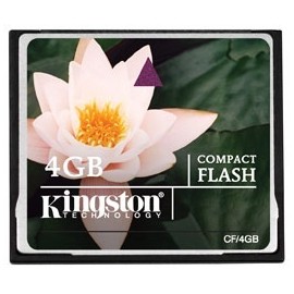 Memoria Flash Kingston, 4GB CompactFlash Card