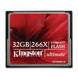 Memoria Flash Kingston Ultimate, 32GB CompactFlash 266x, con MediaRECOVER
