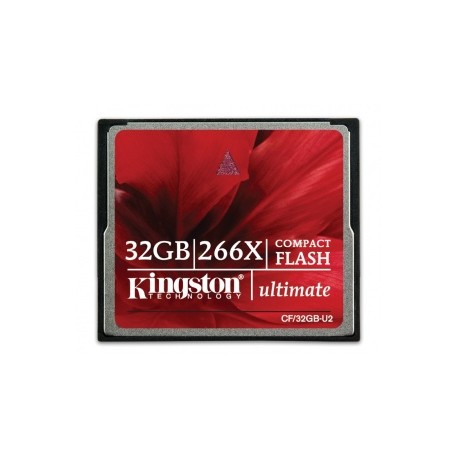 Memoria Flash Kingston Ultimate, 32GB CompactFlash 266x, con MediaRECOVER