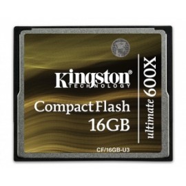Memoria Flash Kingston Ultimate, 16GB CompactFlash 600x, con MediaRECOVER