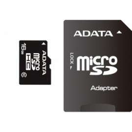 Memoria Flash Adata, 16GB microSDHC Clase 10, con Adaptador