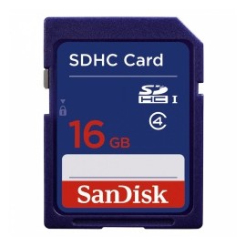 Memoria Flash SanDisk, 16GB SDHC Clase 2