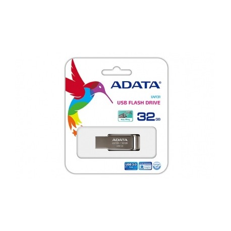 Memoria USB Adata UV131, 32GB, USB 3.0, Gris
