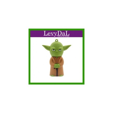 Memoria USB LevyDal Yoda Manos Cerradas, 16GB, USB 2.0, Marrón