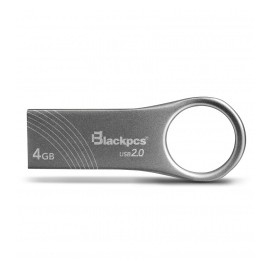 Memoria USB Blackpcs MU2102, 4GB, USB 2.0, Plata
