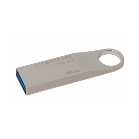 Memoria USB Kingston DataTraveler SE9 G2, 16GB, USB 3.0, Metálico