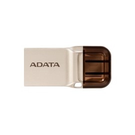 Memoria USB Adata UC370 OTG, 32GB, USB 3.0, Oro