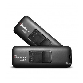 Memoria USB Blackpcs MU2101, 4GB, USB 2.0, Negro