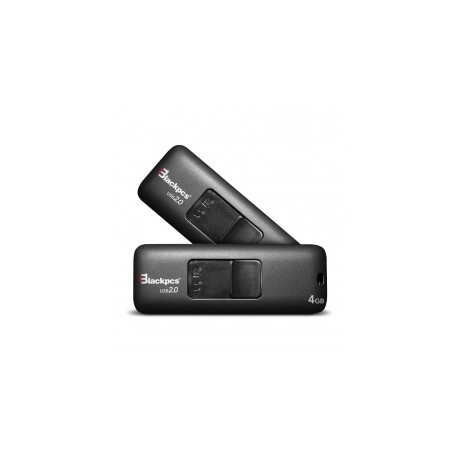 Memoria USB Blackpcs MU2101, 4GB, USB 2.0, Negro