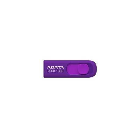 Memoria USB Adata C008, 8GB, USB 2.0, Morado