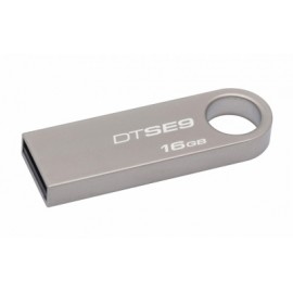 Memoria USB Kingston DataTraveler SE9, 16GB, USB 2.0, Plata