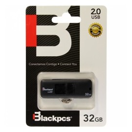 Memoria USB Blackpcs MU2101, 32GB, USB 2.0, Negro