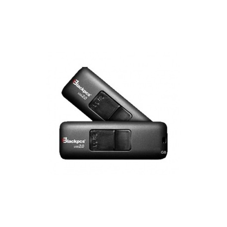 Memoria USB Blackpcs MU2101, 64GB, USB 2.0, Negro