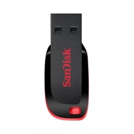 Memoria USB SanDisk Cruzer Blade CZ50, 128GB, USB 2.0, Negro