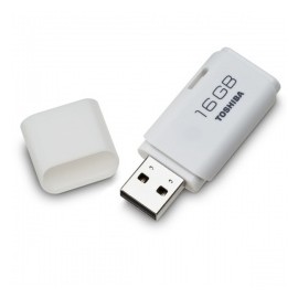 Memoria USB Toshiba TransMemory U202, 16GB, USB 2.0, Blanco