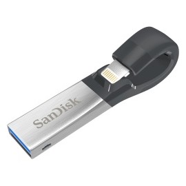 Memoria USB SanDisk iXpand, 64GB, USB 3.0