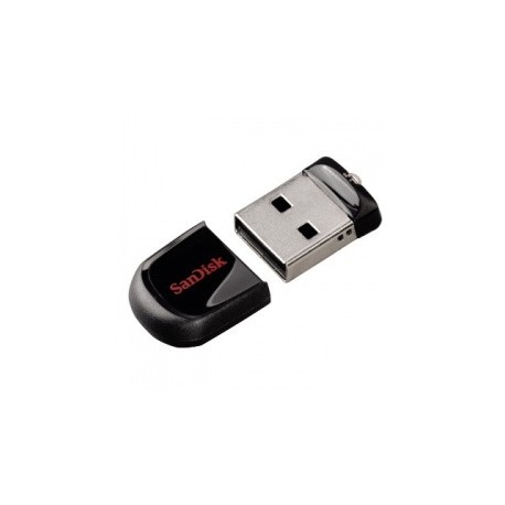 Memoria USB SanDisk Cruzer Fit, 64GB, USB 2.0, Negro