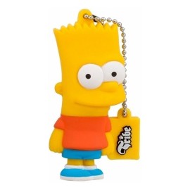 Memoria USB Tribe, 8GB, USB 2.0, Diseño Bart Los Simpsons