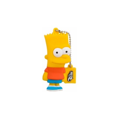 Memoria USB Tribe, 8GB, USB 2.0, Diseño Bart Los Simpsons