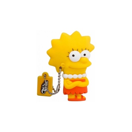 Memoria USB Tribe, 8GB, USB 2.0, Diseño Lisa Los Simpsons