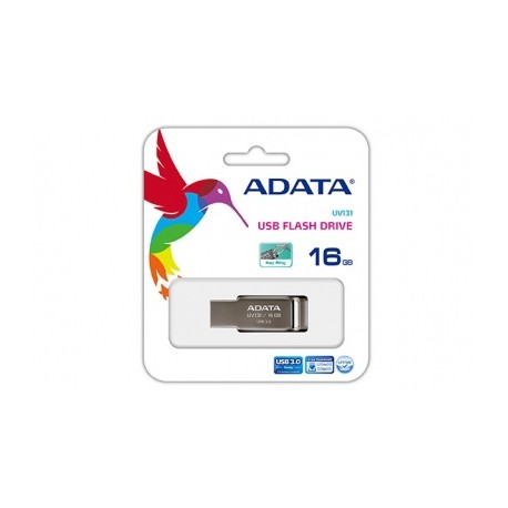 Memoria USB Adata UV131, 16GB, USB 3.0, Gris