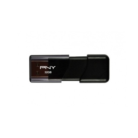 Memoria USB PNY Attaché, 32GB, USB 2.0, Negro