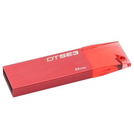 Memoria USB Kingston DataTraveler SE3, 8GB, USB 2.0, Rojo