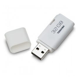 Memoria USB Toshiba Transmemory, 32GB, USB 2.0, Blanco