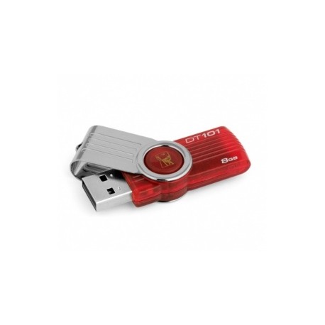 Memoria USB Kingston DataTraveler 101 G2, 8GB, USB 2.0, Rojo