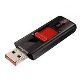 Memoria USB SanDisk Cruzer, 8GB, USB 2.0, Negro