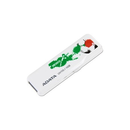 Memoria USB Adata UV110 Fútbol, 8GB, USB 2.0, Blanco