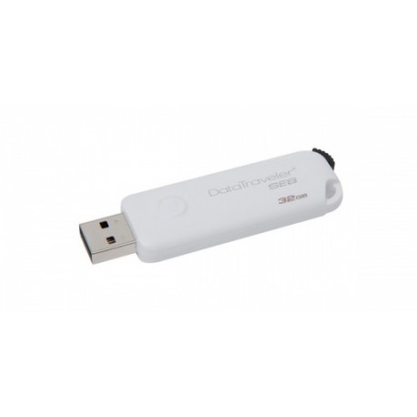 Memoria USB Kingston DataTraveler SE8, 32GB, USB 2.0, Blanco