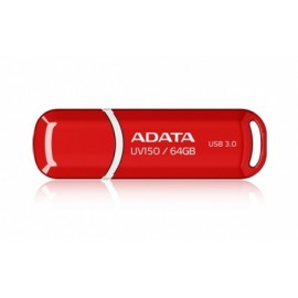 Memoria USB Adata Dashdrive UV150, 64GB, USB 3.0, Rojo