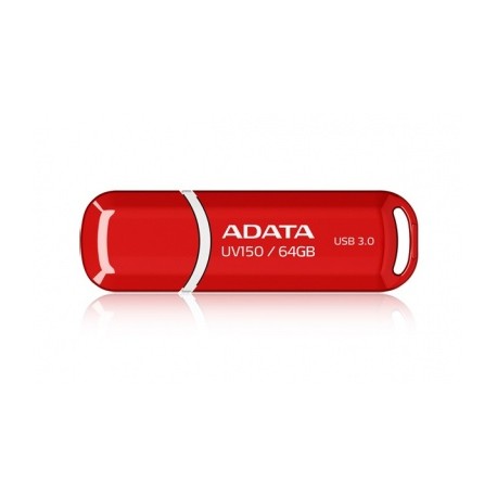 Memoria USB Adata Dashdrive UV150, 64GB, USB 3.0, Rojo