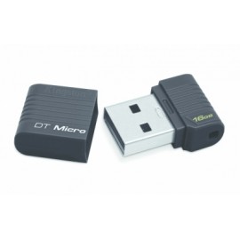 Memoria USB Kingston DataTraveler Micro, 16GB, USB 2.0, Negro