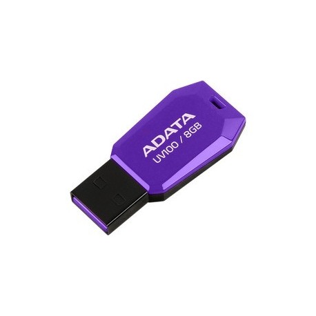 Memoria USB Adata UV100, 8GB, USB 2.0, Morado