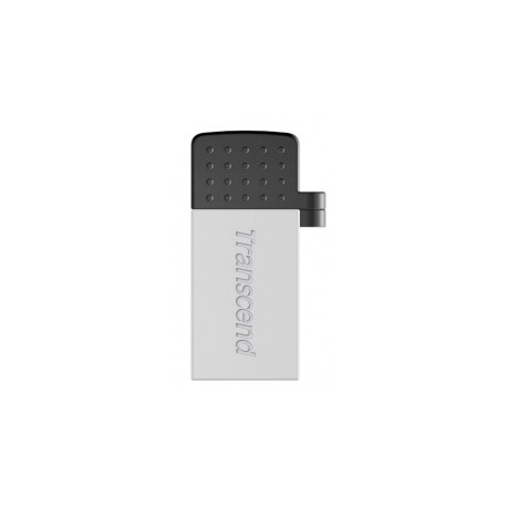 Memoria USB Transcend Jetflash 380S, 8GB, USB 2.0, Plata