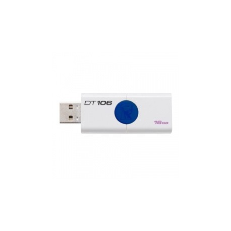 Memoria USB Kingston DataTraveler 106, 16GB, USB 2.0, Azul